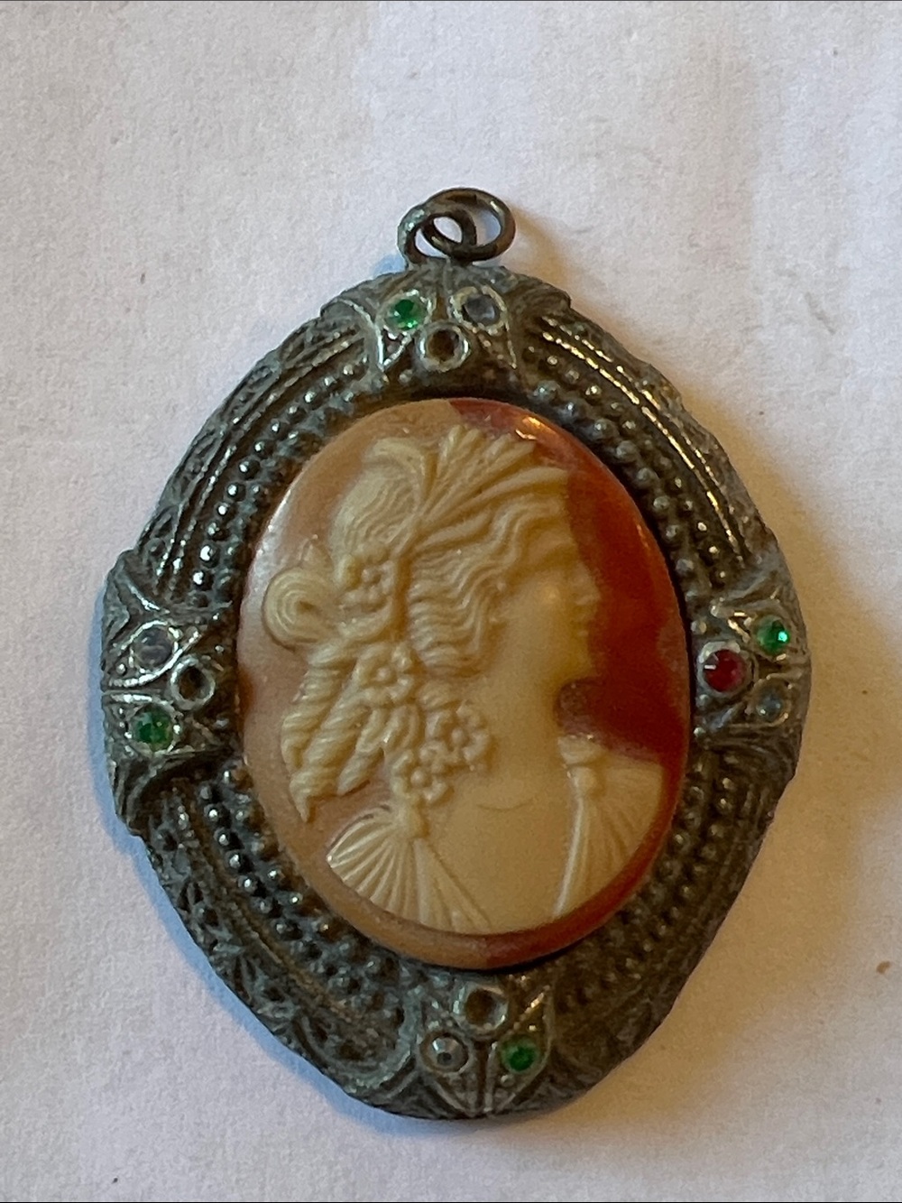 Antique Art Deco Cameo locket